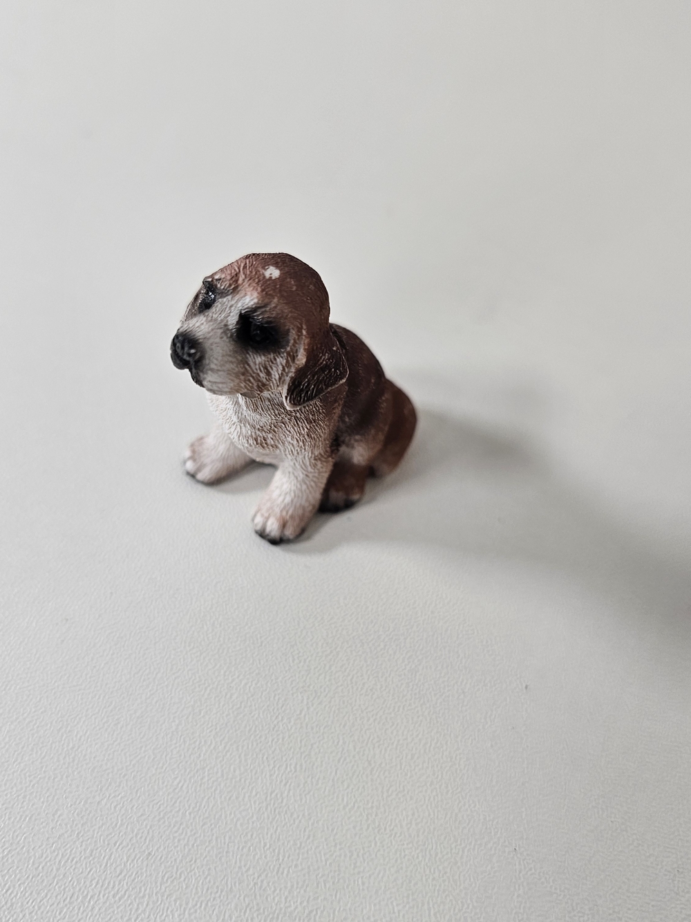 Saint Bernard Puppy Dog Pet Animal Toy Figure